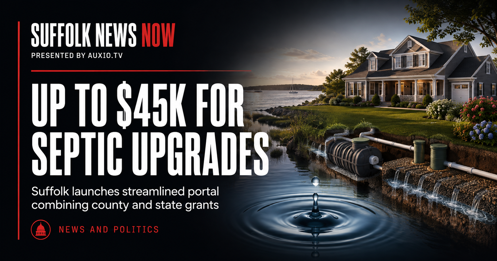 Suffolk Homeowners Can Apply for Up to $45,000 for Septic Upgrades