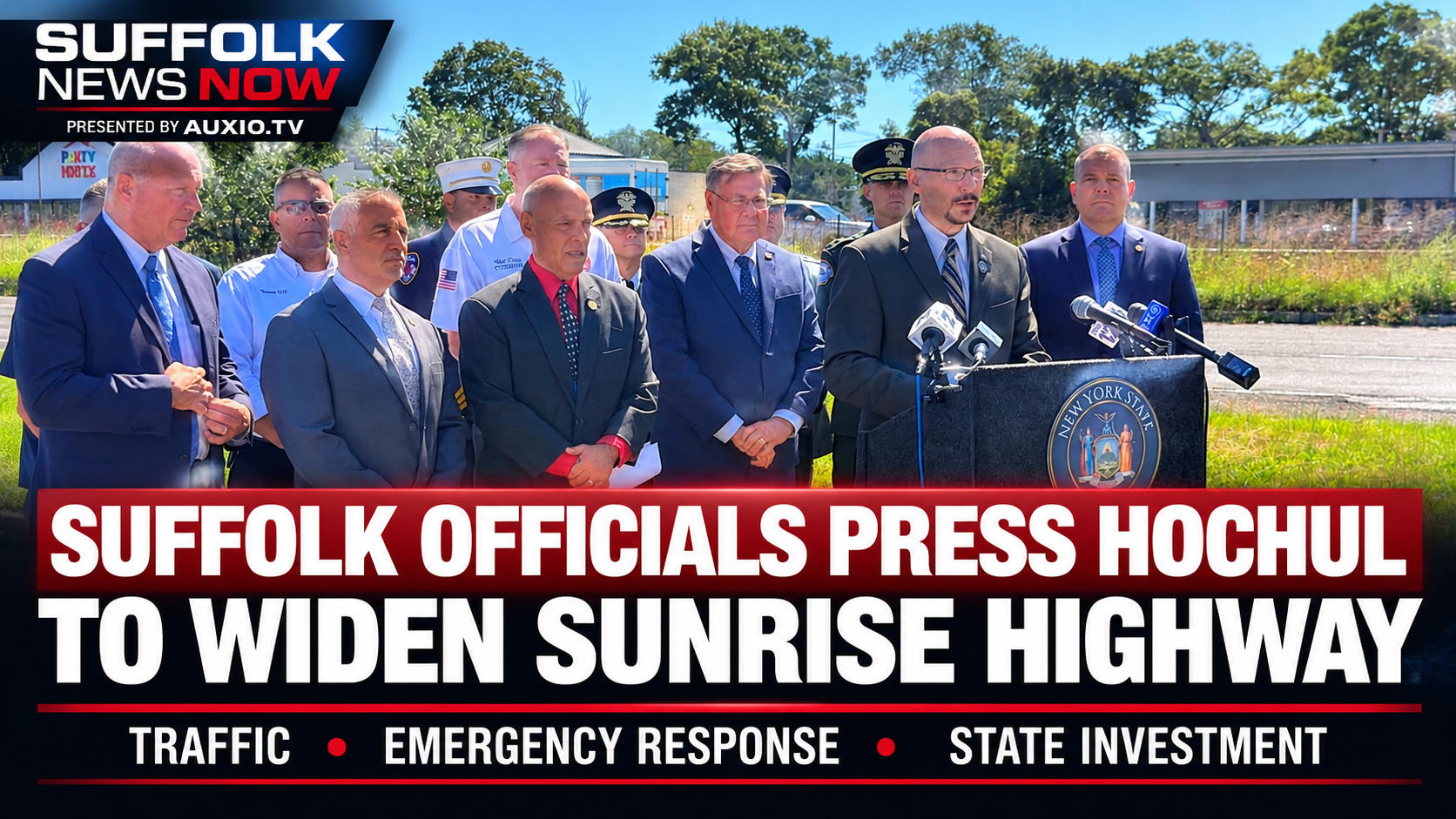 Suffolk Officials Press Hochul to Expand Sunrise Highway, Cite Traffic and Emergency Response