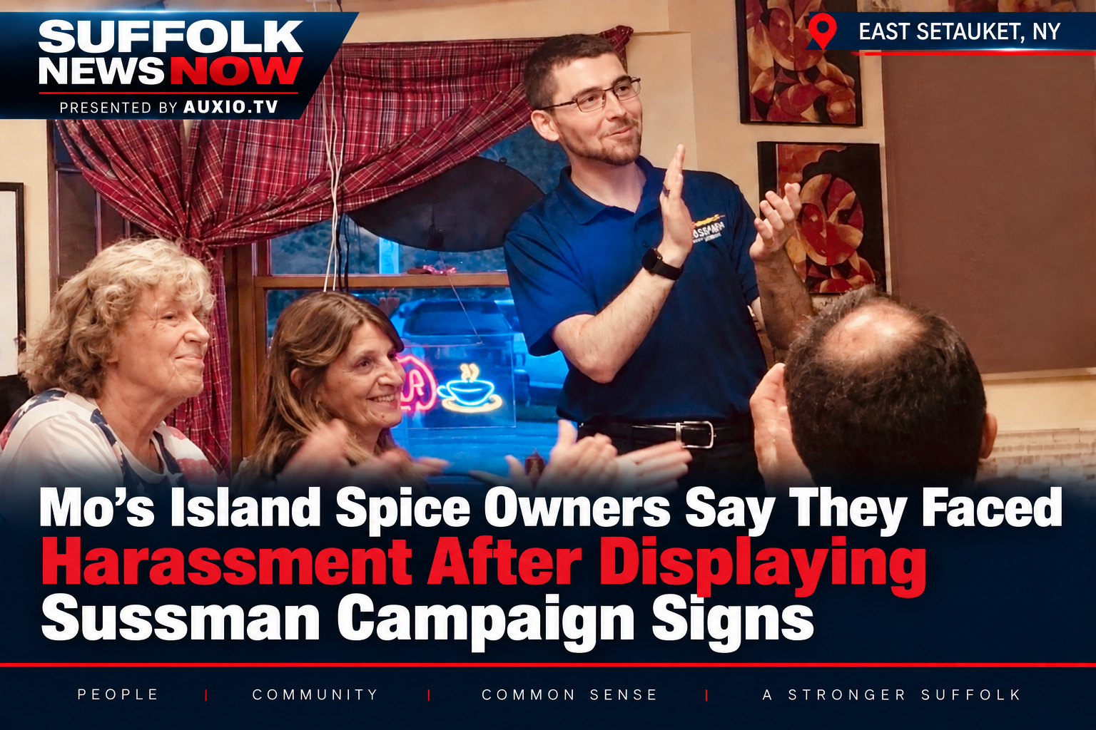 Mo’s Island Spice Owners Say They Faced Harassment After Displaying Sussman Campaign Signs