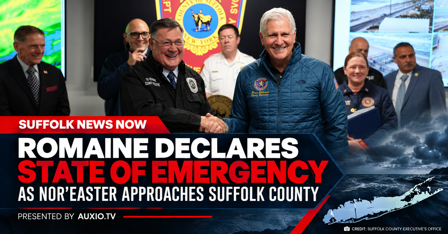 Romaine Declares State of Emergency as Nor’easter Approaches Suffolk County