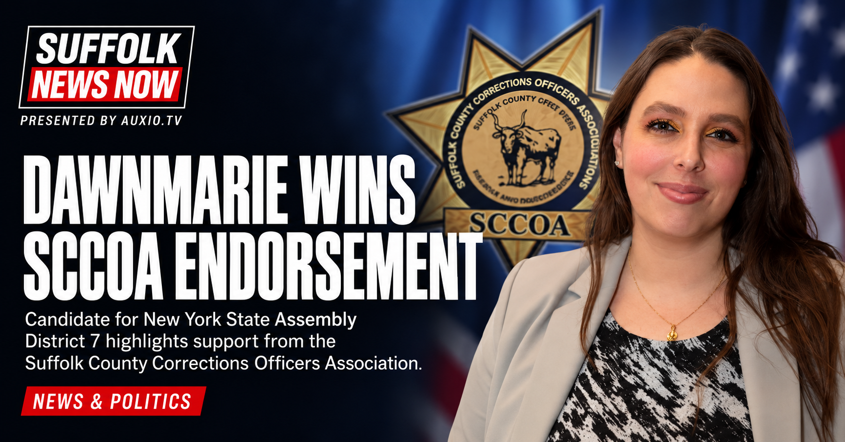 DawnMarie Announces Suffolk County Correction Officers Association Endorsement