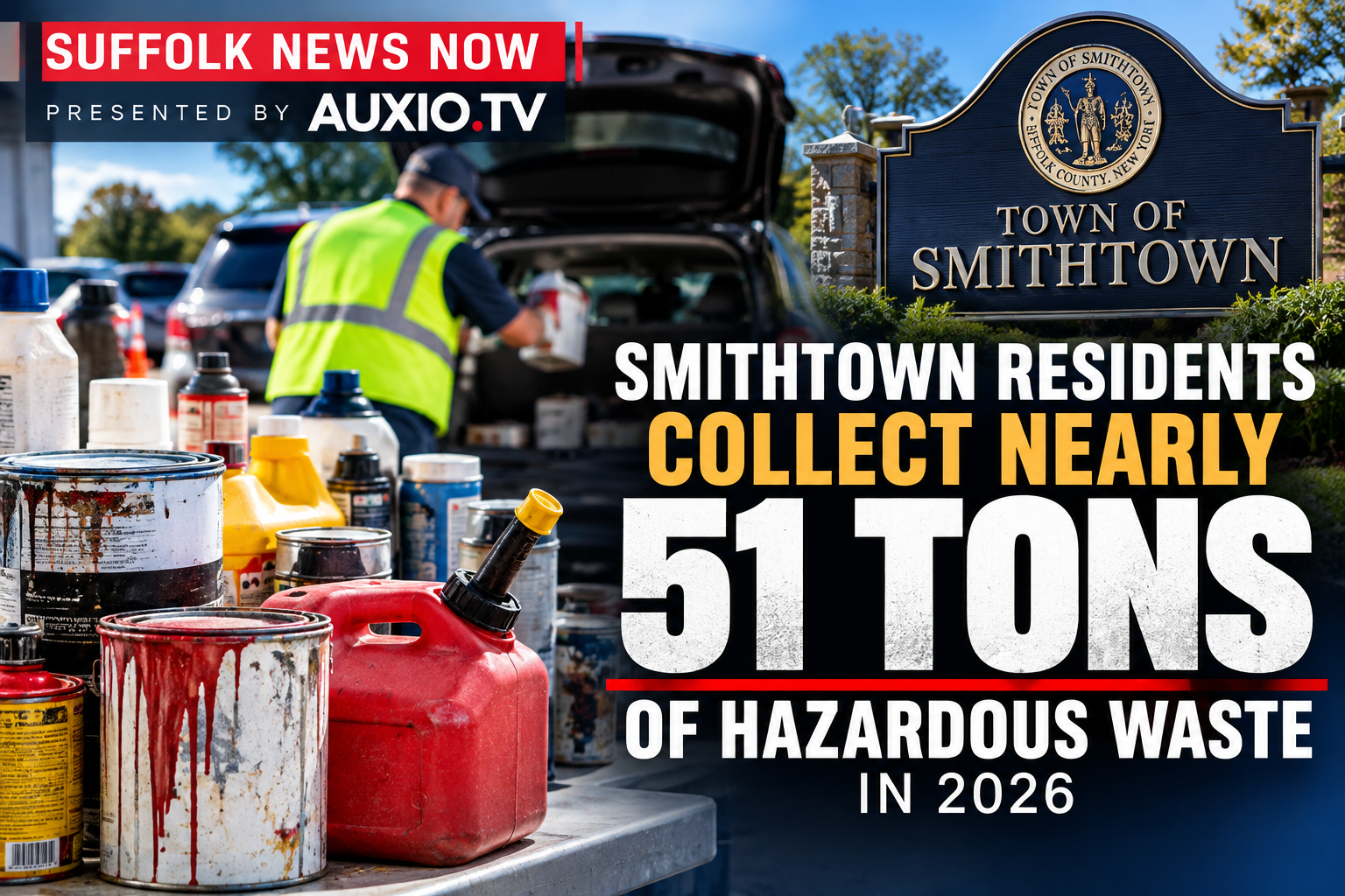 Smithtown Residents Keep More Than 100,000 Pounds of Hazardous Waste Out of Local Environment