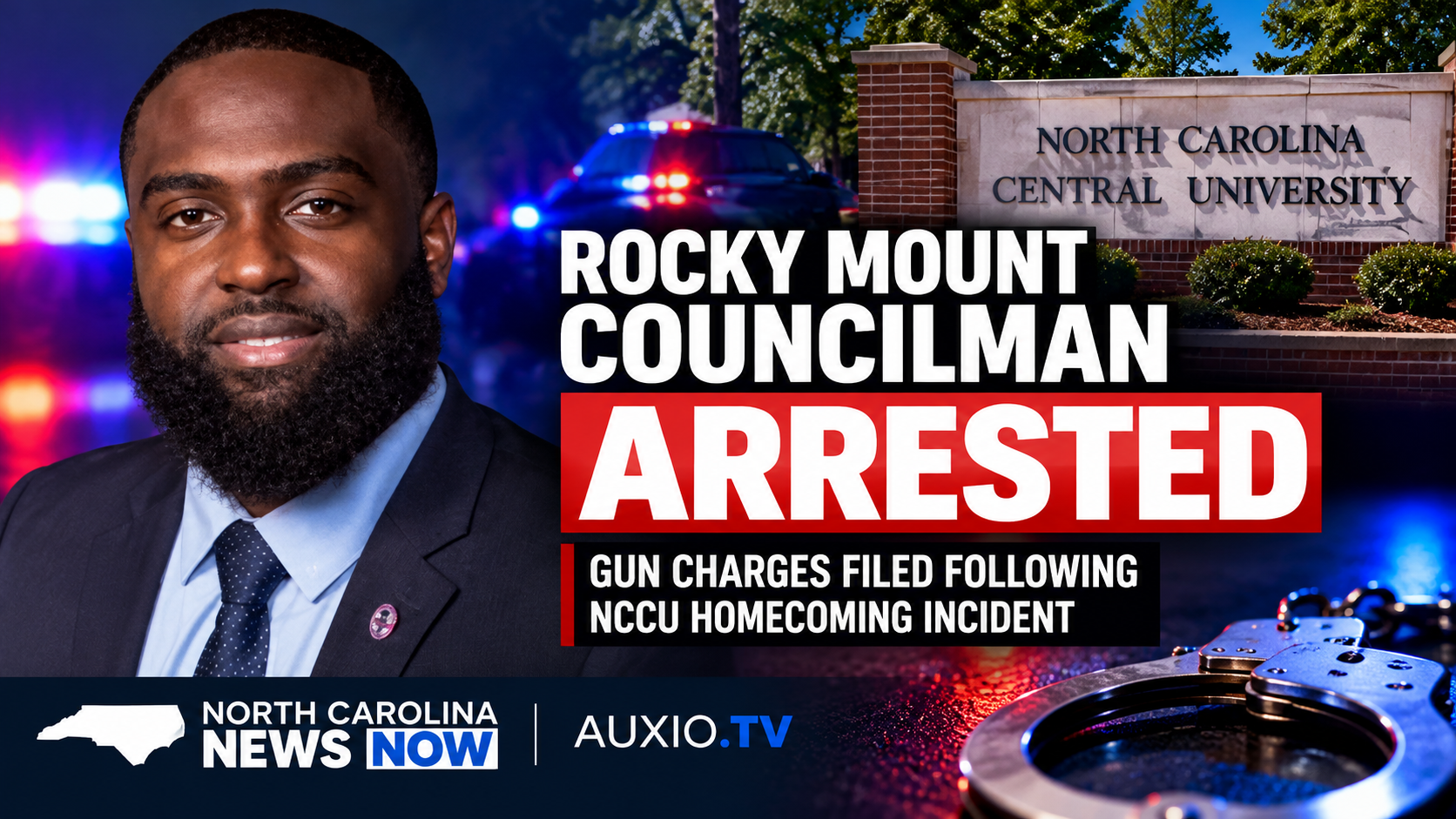 Rocky Mount Councilman T.J. Walker Arrested on Gun Charges at NC Central University