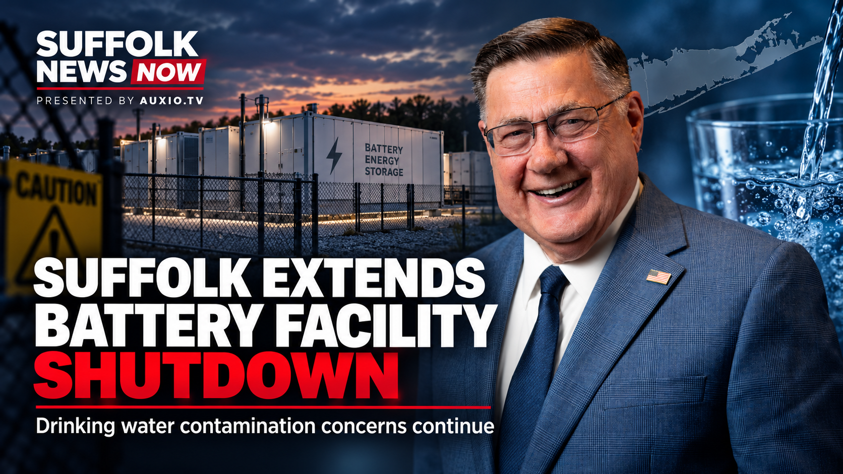 Suffolk County Extends Shutdown of Two Battery Storage Facilities Amid Drinking Water Contamination Concerns