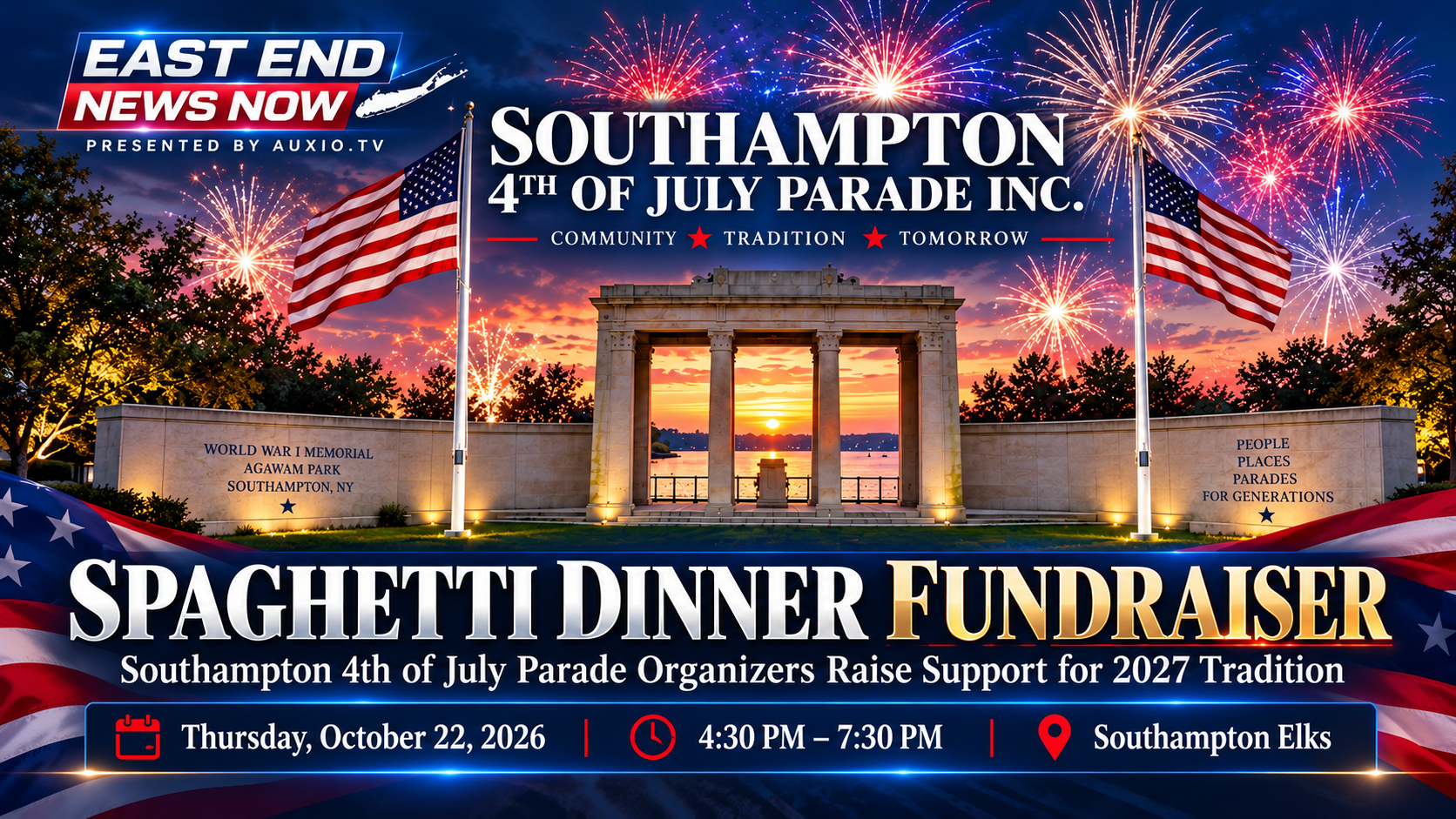Southampton Fourth of July Parade Organizers Hosting Spaghetti Dinner Fundraiser October 22